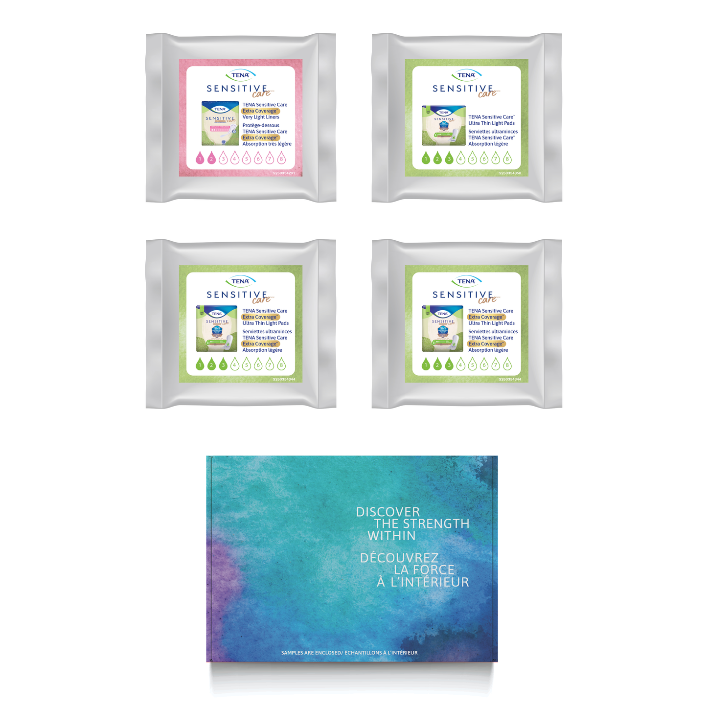 TENA Sensitive Care Pads - Light Absorbency