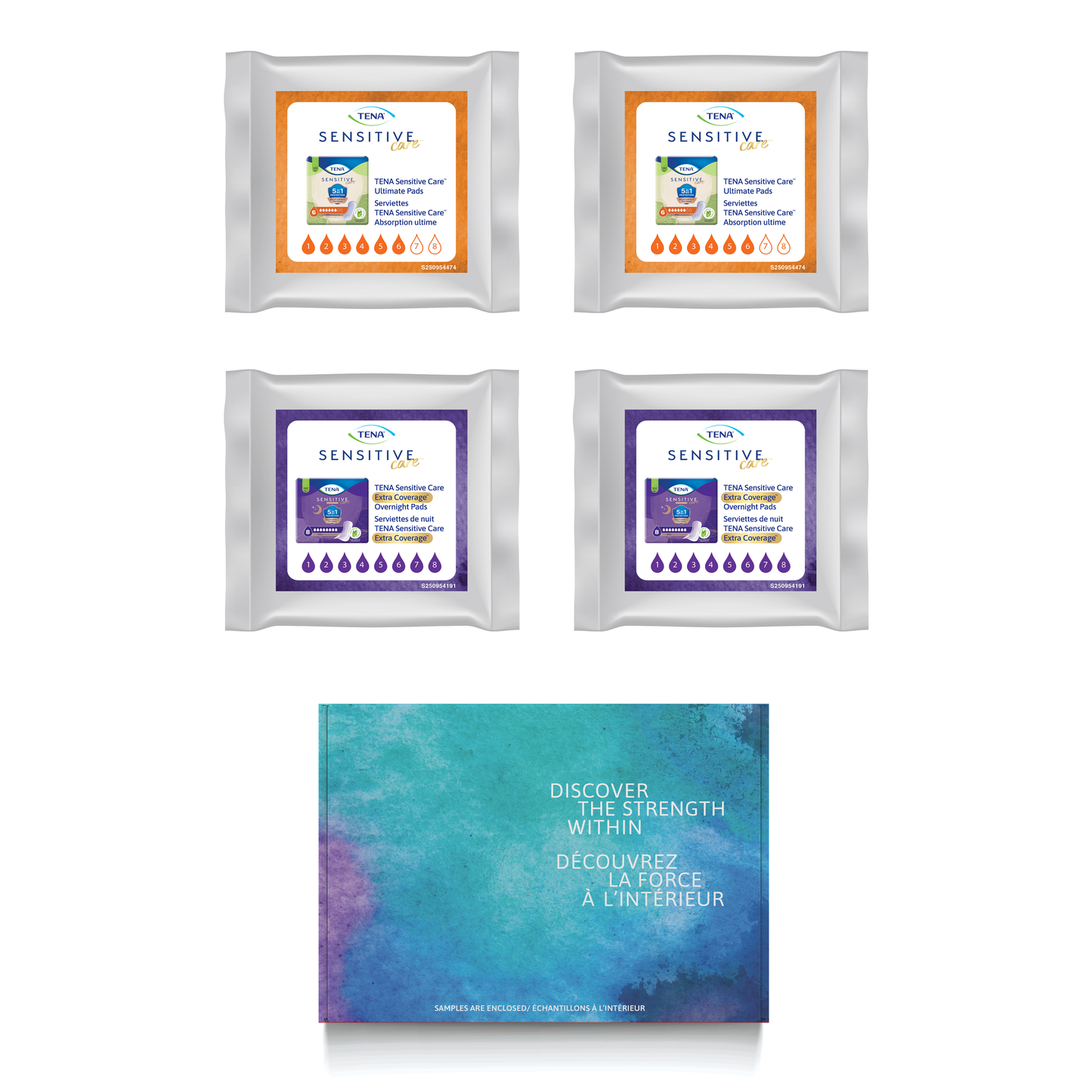 Serviettes TENA Sensitive CareMC - absorption supérieure